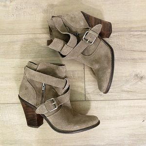 Dolce Vita | Taupe Suede Bootie | Size 9